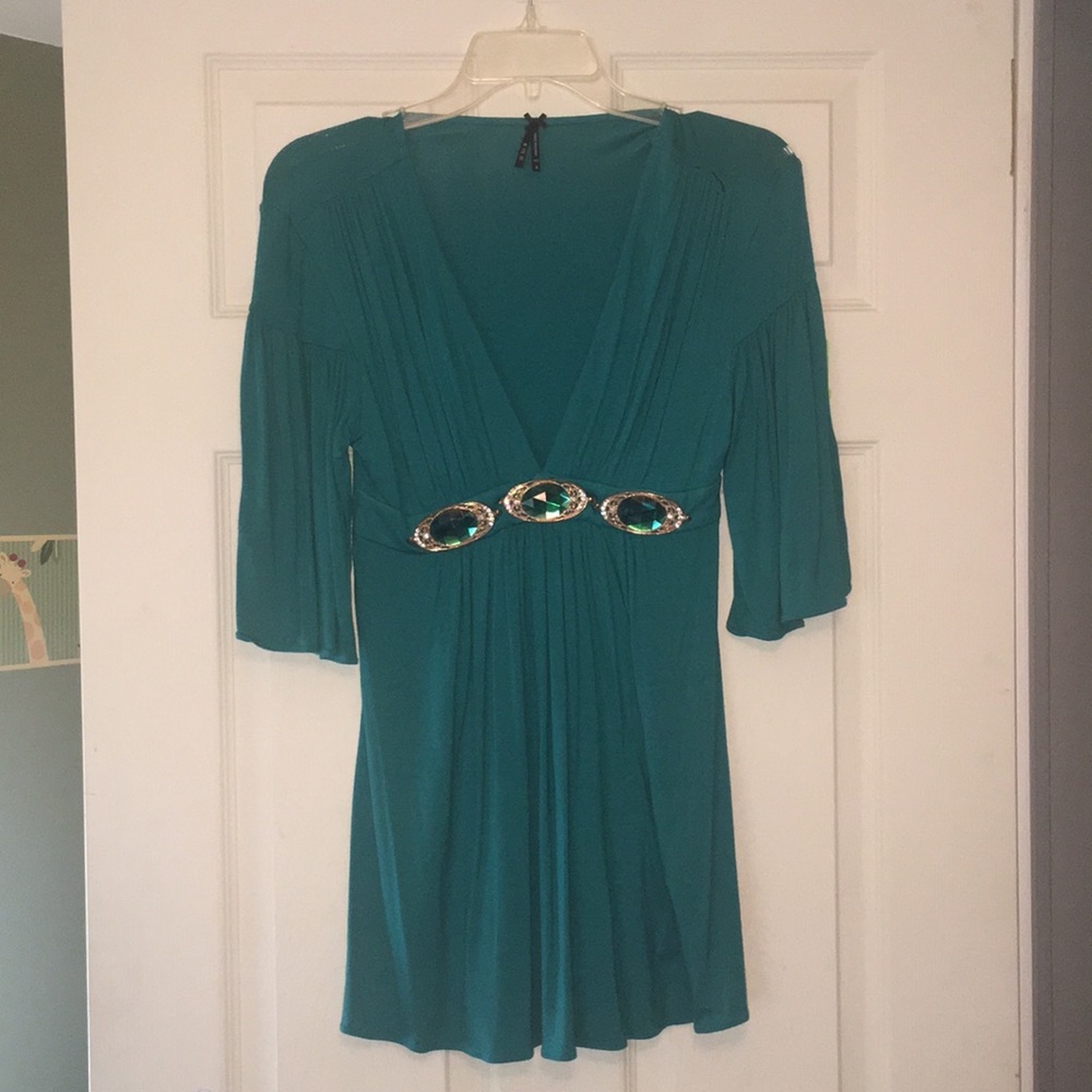 Women’s Tunic Jeweled Top